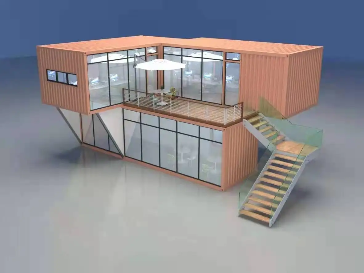 Prefabricated Portable Modular Prefabricated House Modern Luxury 20 40 Foot Combination Container Shop/Cafe