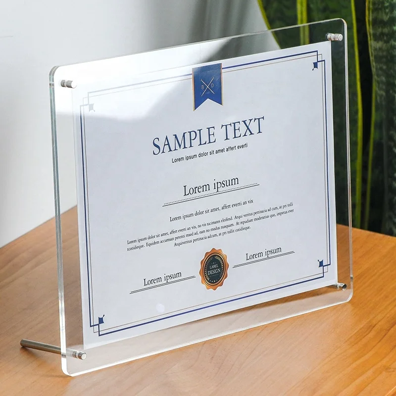 Top 1 Sales Aluminum Desktop Table Top Standoff Silver Gold Matt Black White Rose Gold 7*70 for Acrylic Frame Picture Frame