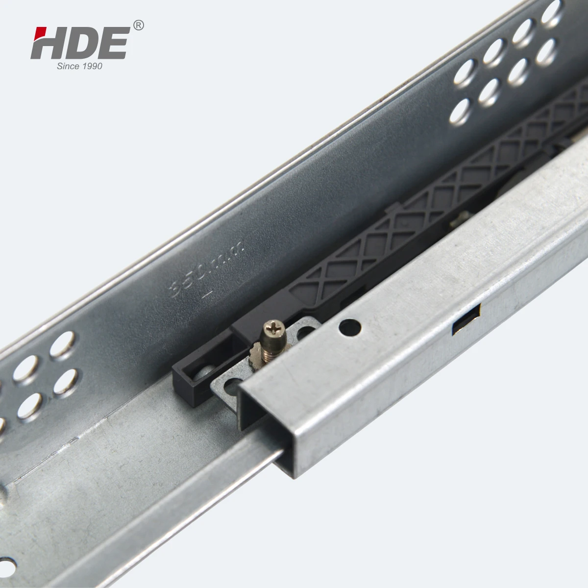 Custom Adjustable Two Fold Hidden Undermount Drawer Slides Soft Close 350 Cm