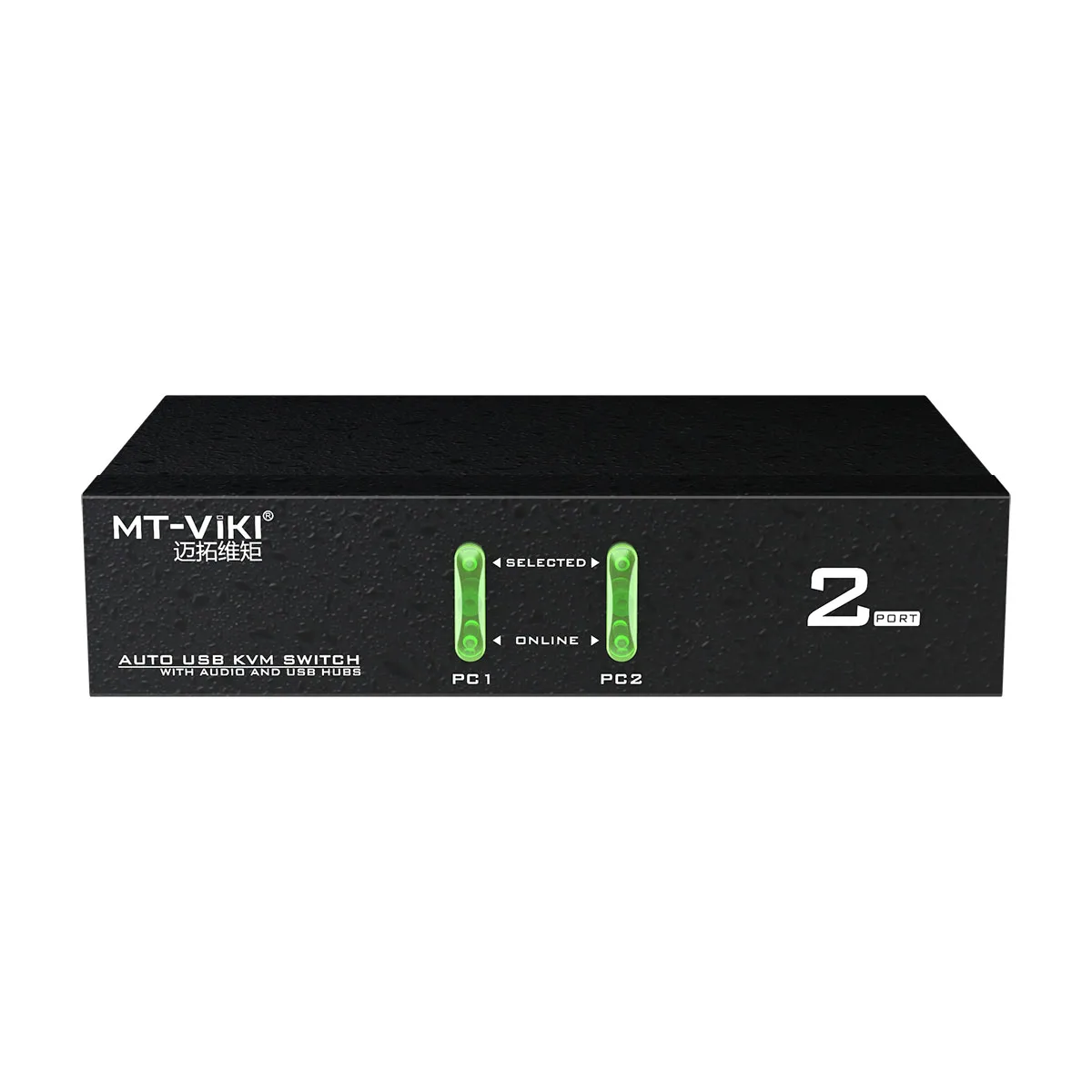 KVM Switch Mt-Viki 1920*1440 Auto 2 Port Audio Stereo Usb Kvm Switch Vga With Mike And Usb Hub Port