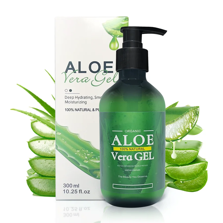 Wholesale 100% Pure Organic Aloe Vera Gel Private Label Brightening Face Cream Moisturizer Natural Organic Gel Sunburn Relief