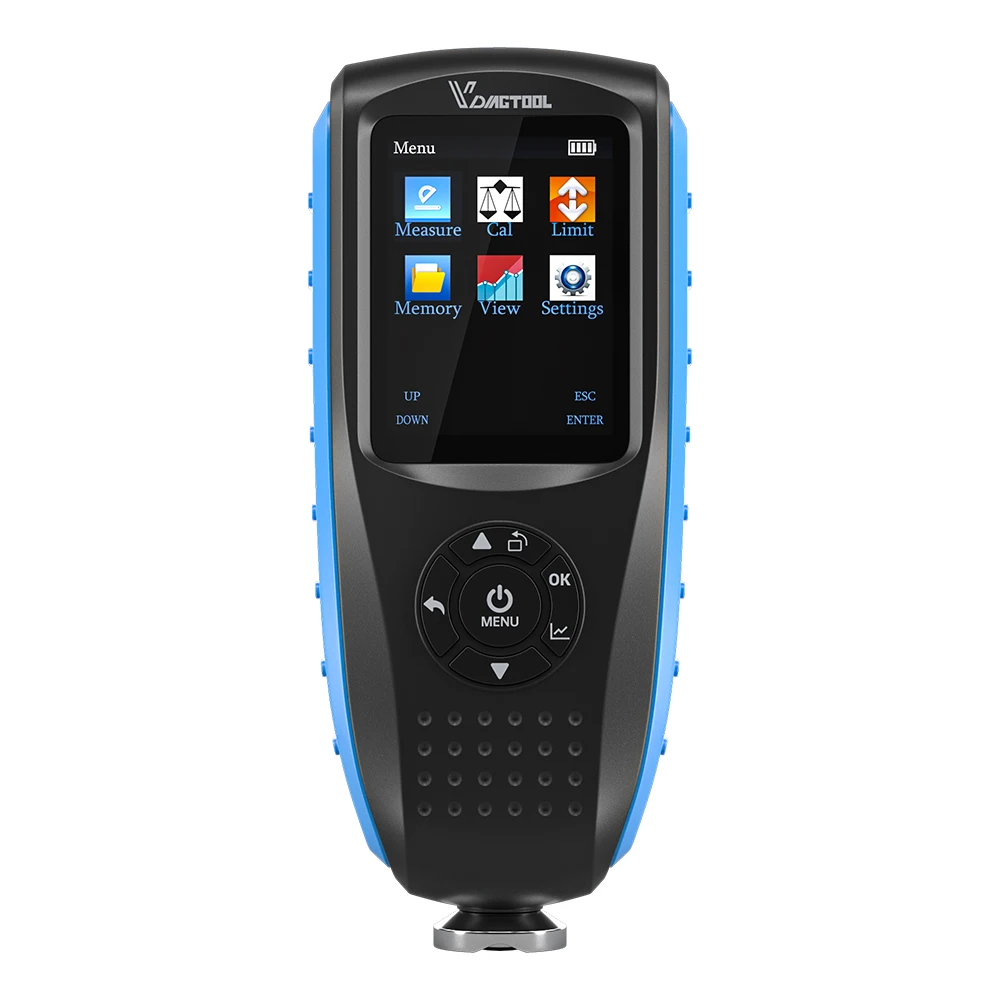 VDIAGTOOL VC300 Thickness Gauge For Car Paint Tester Coating Meter With LCD Backlight Ultra-precise 0.1micron/0-1300 Fe&NF