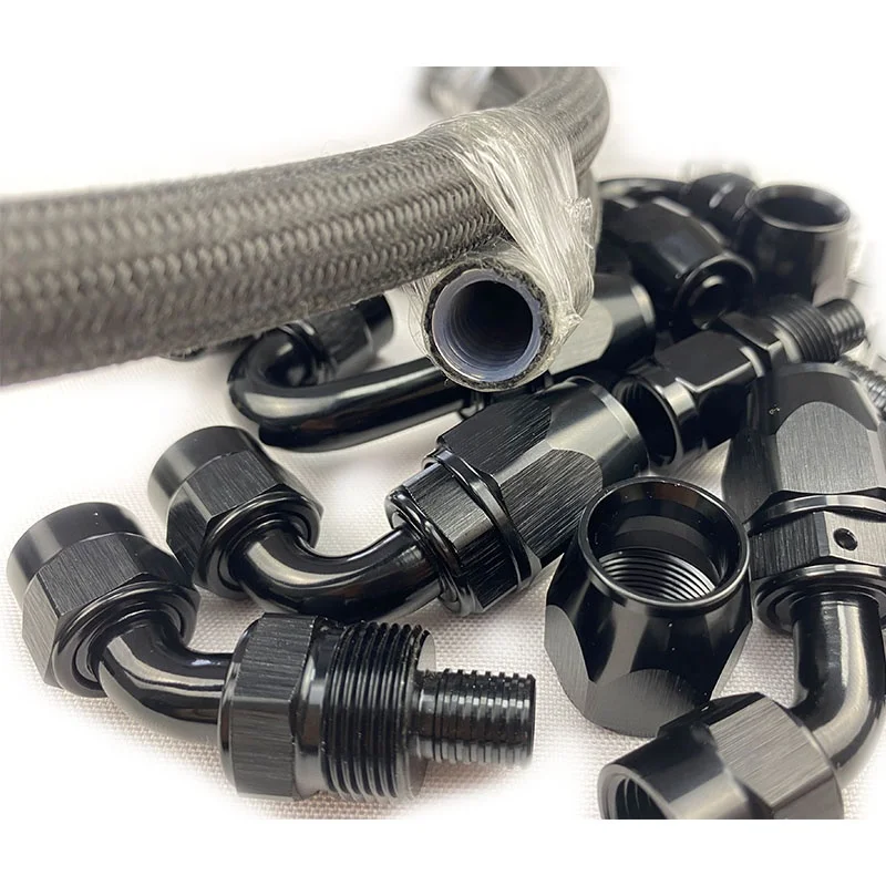 BJR Racing Parts Lightweight racing Aluminum straight hose end