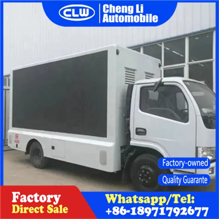 Mobile Dongfeng 4x2 Led Advertising Screen Billboard Vehicle Van Stage Truck Led Sign Display