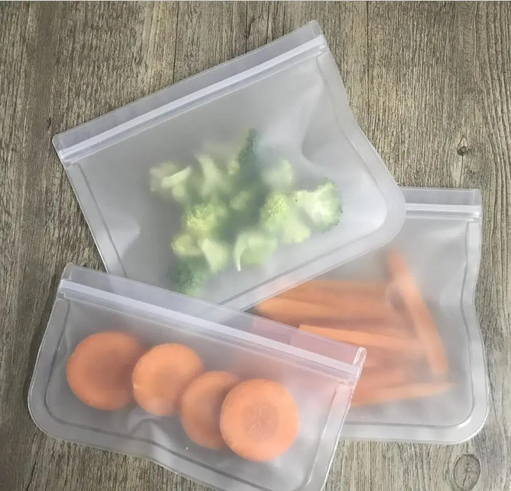 Amazon Snack Food Reusable sandwich Vegetable fruit PEVA Storage Bags