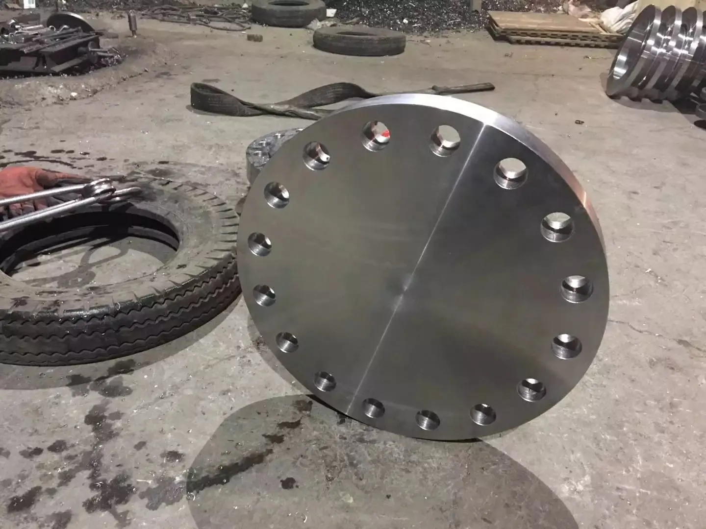 Forged Fittings ASTM B381 Grade 2 Grade 5 Titanium plate Flange 150LB PL forged fittings