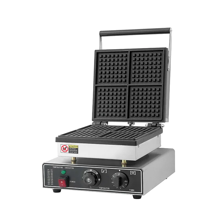 Astar Snack Food Equipment Nonstick Electric 4 Slice Waffle Maker With CE Certification
