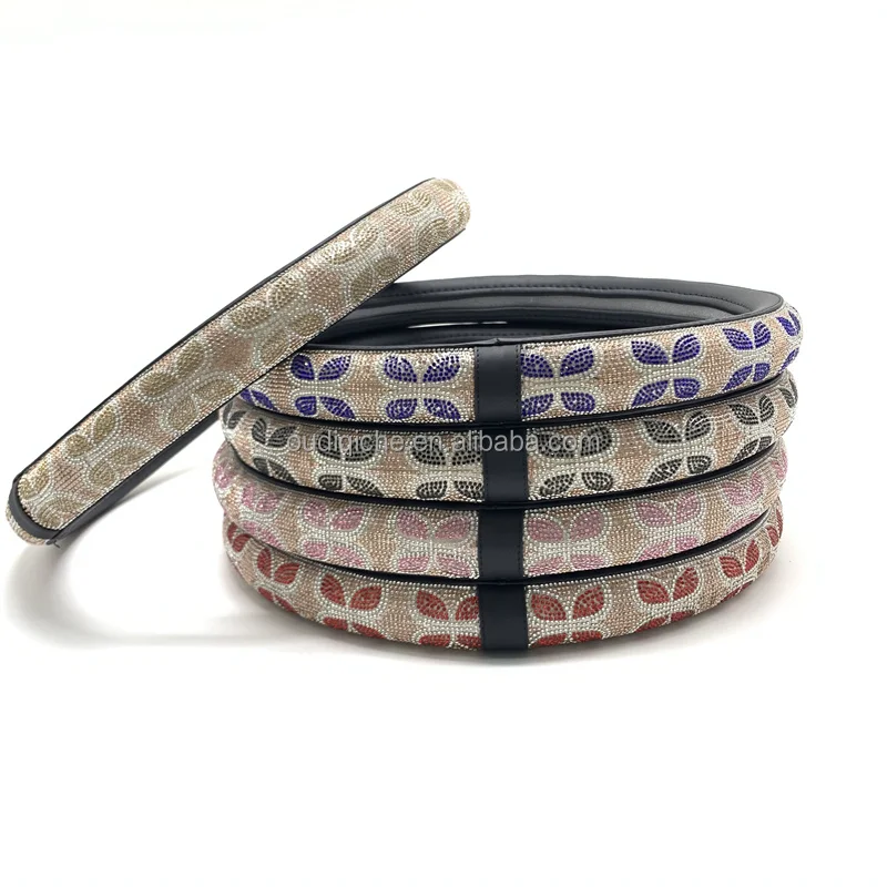 Perfect Match Bedazzle Steering Wheel Cover Car Accessories Decor Set Bling Bling Steering Wheel Covers