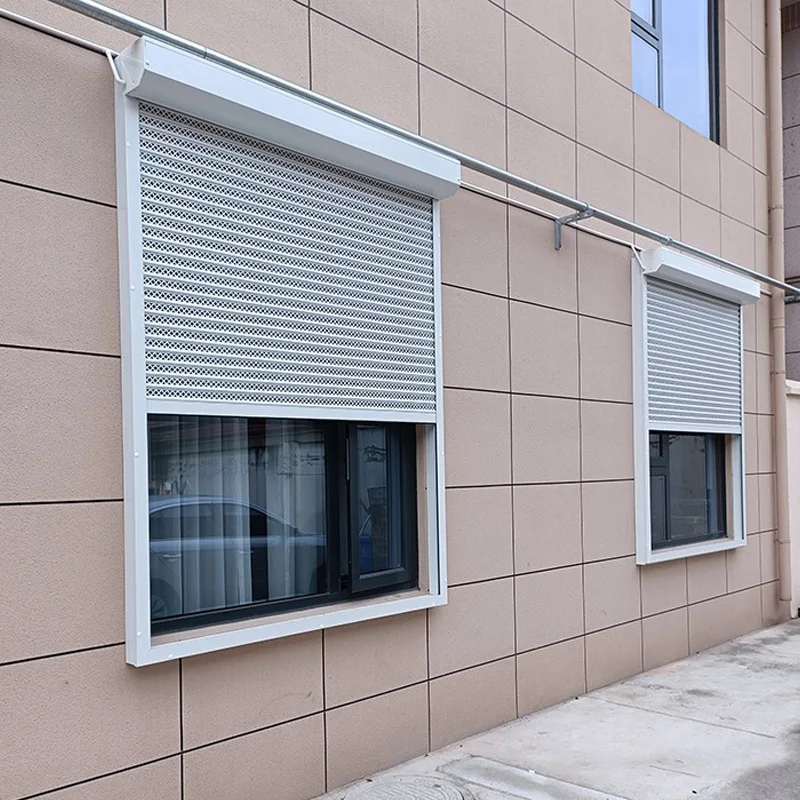 Manufacturer Direct Sales Aluminum Vertical Rolling Shutter Window Suitable for Villas