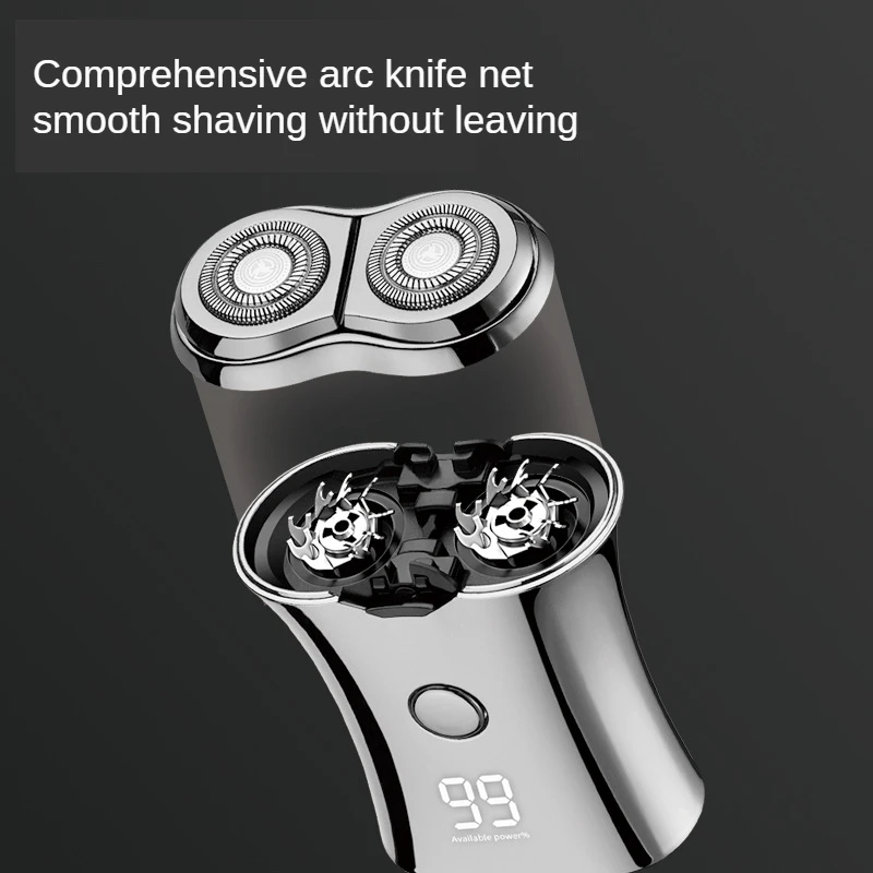 Портативная перезаряжаемая машинка для бритья с ЖК-дисплеем