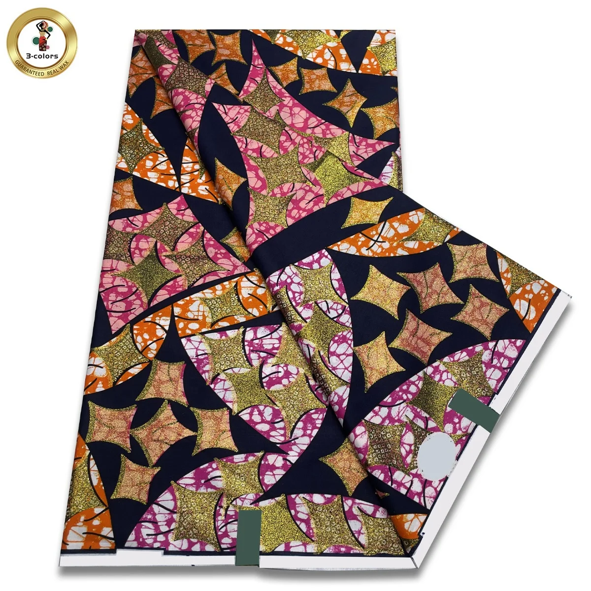 100% Cotton Ankara Prints Fabrics African Fabrics Wax Super Golden Grand Wax Super Gold Wax Printing for woman