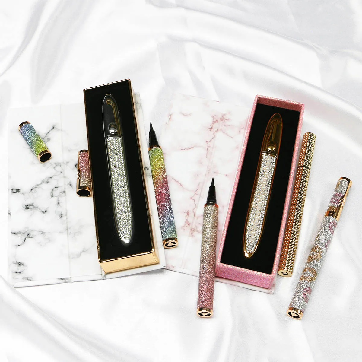 
Hot Selling GLue Eyeliner Pen Magic Adhesive Eyeliner Pen with New Glitter Package 