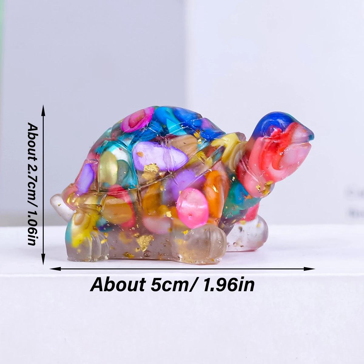 Wholesale Natural Healing Crystal Rose Quartz Epoxy Animals Crafts Carved Resin Gravel Tortoise For Decor