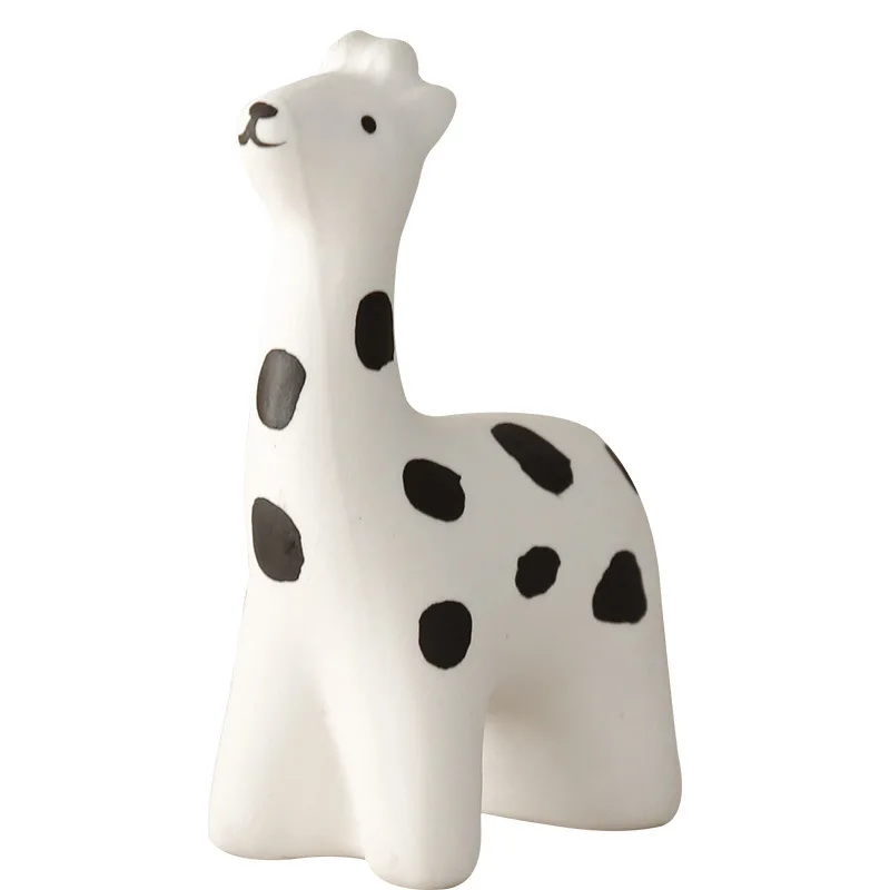 Creative Ceramic Desktop Home Cute Decoration Cute Bear Deer Small Animal Decorations