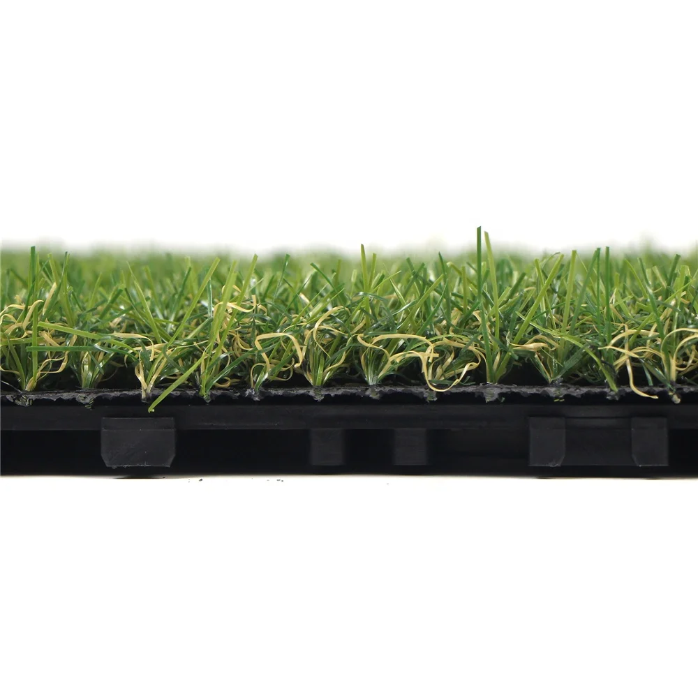 Large size 300mm*300mm interlocking artificial grass tile mats for home decor