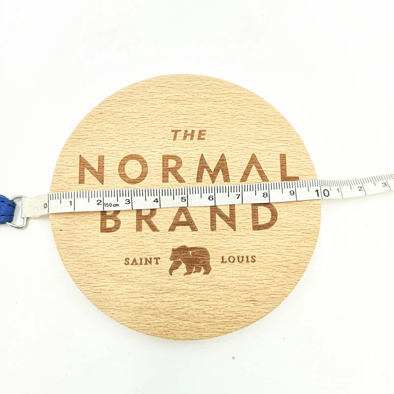 Promotional Custom logo Natural Wood Cup Mat coaster DIY Bamboo Eco-friendly square Round Wooden Coasters for Drinks Coffee Tea