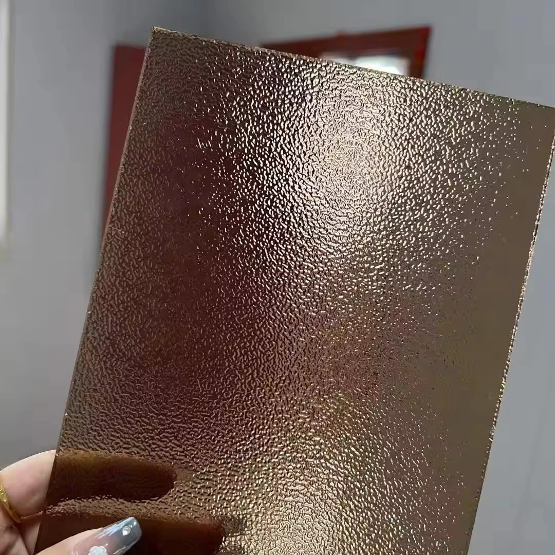 3mm-10mm Clear Figured Patterned Glass with Karatachi, Mitlite/Flord/Moru/ Nashiji/Dark Nashiji Optional