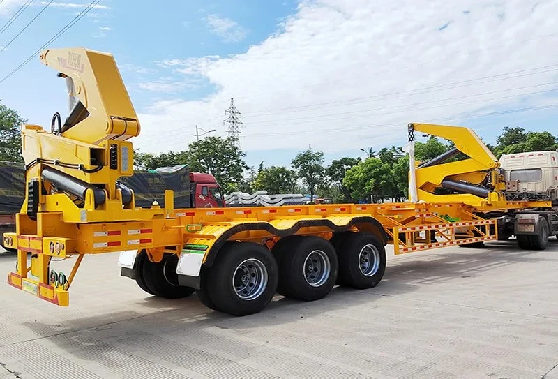 China 37T Sidelifter Container Side Box Loader Lifter Boxloader Sideloader Truck Trailer With 40Ft  3 AxleFor Sale