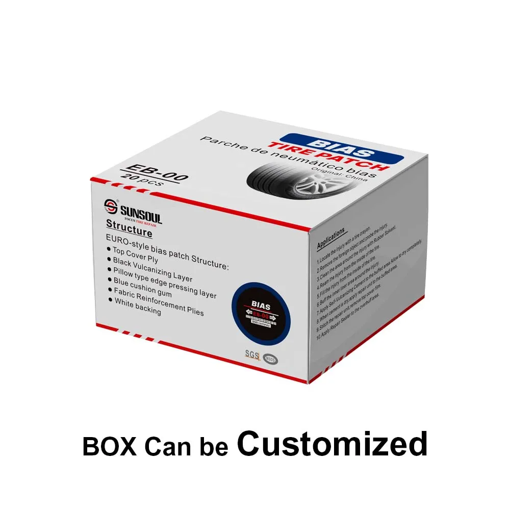 Sunsoul High Quality Euro Truck Rubber Type Radial Tire Repair Patch