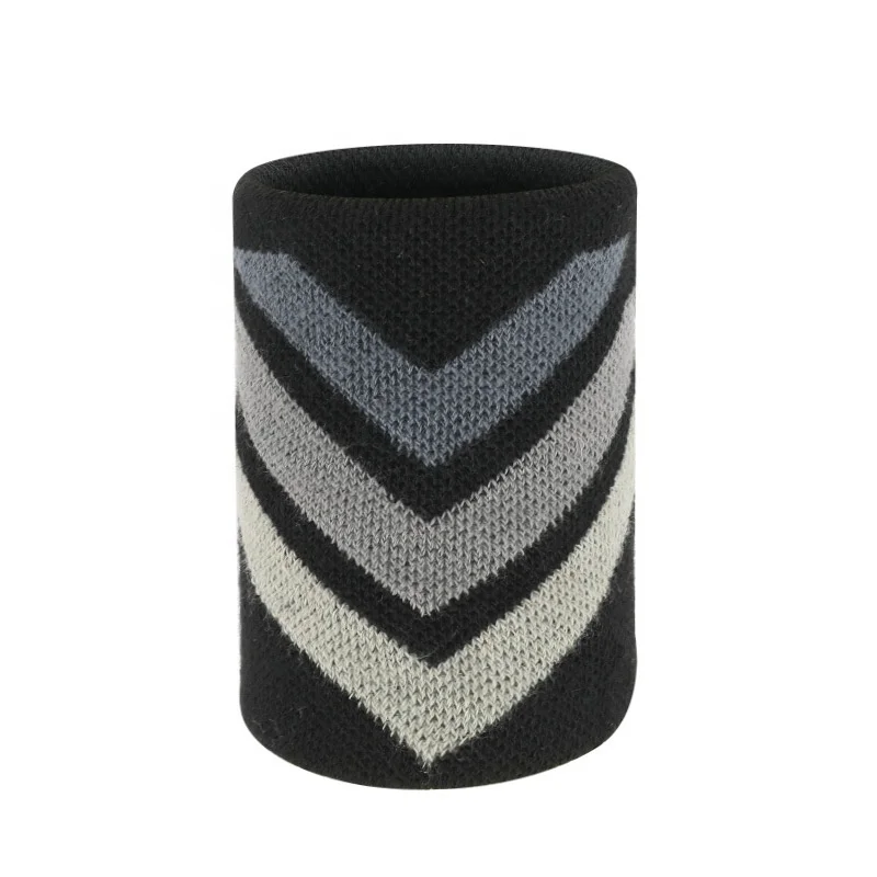 2024 Custom Embroidered Cotton Sweatband Tennis Match Training Wristband Breathable Sports Sweatband Wristband