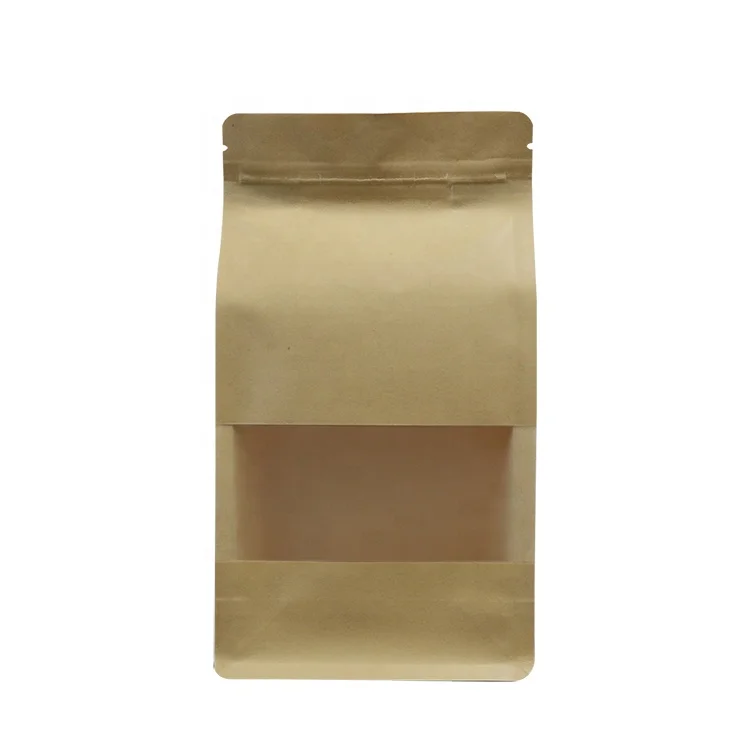 Kraft Paper Eight Side Sealing Bag Tea Bag Dry Fruits Grain Octagon Sealed Food Packing