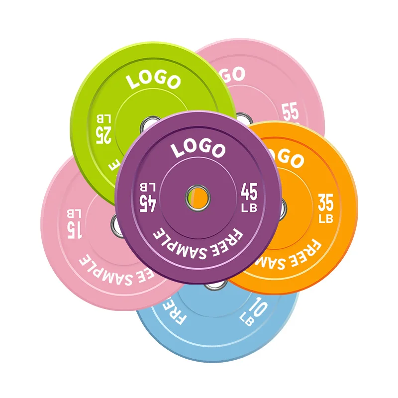 Wholesale Custom Cast Iron Training Calibrated Gym Bumpers Plates Rubber Plates Weight