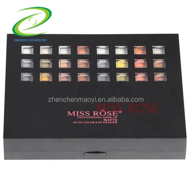 Professional Cosmetic Kit With Brush Waterproof 96Colors Matte Makeup Eyeshadow Powder High Quality Miss Rose Eyeshadow Palette