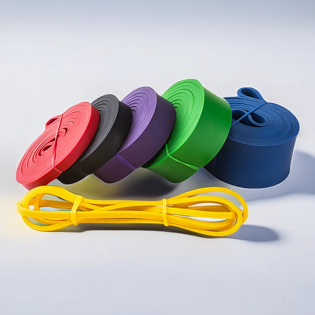 Custom Logo Latex Loop Resistance Bands Fitness Gum Workout Equipment for Gym Yoga Exercise Elastic Training Expander