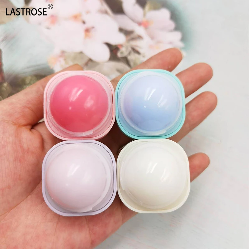 Cute Organic Lip Butter Round Ball Lip Balm Private Label Moisturizing Fruit Flavor Chap Stick Lip Balm Ball