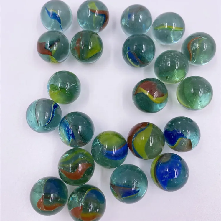 high quality kids playing decoration round glass marbles