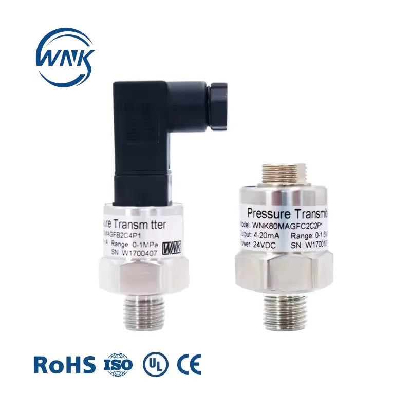 WNK 4~20mA 0~5V Ceramic Pressure Transducer Sensor For Air Gas