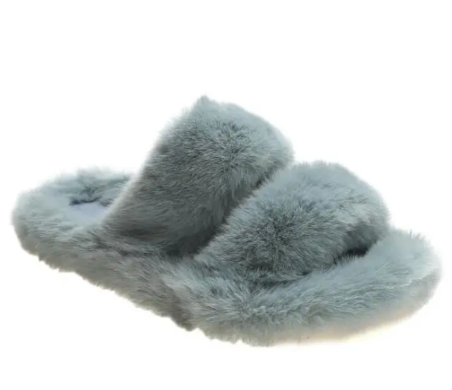 2021 г. модные пушистые зимние теплые плюшевые женские домашние тапочки Flauschige hausпотанки