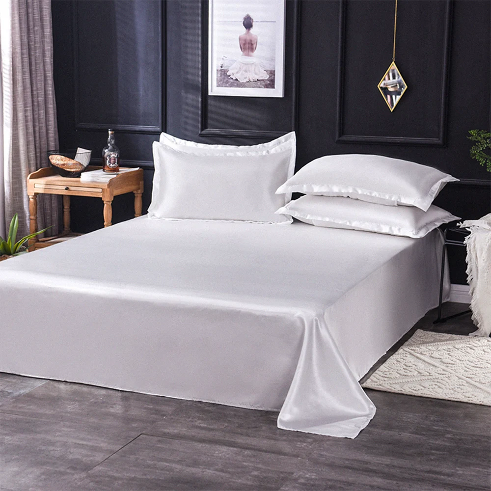 wholesale cooling bedcover queen double sale cover earthing 800 thread designer silky satin silk duvets and bed sheets