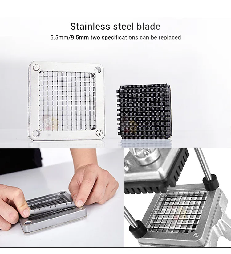 Manual Hand Vegetable Food Chopper Commercial Vegetable Slicer Tools Potato Stainless Steel Cutter