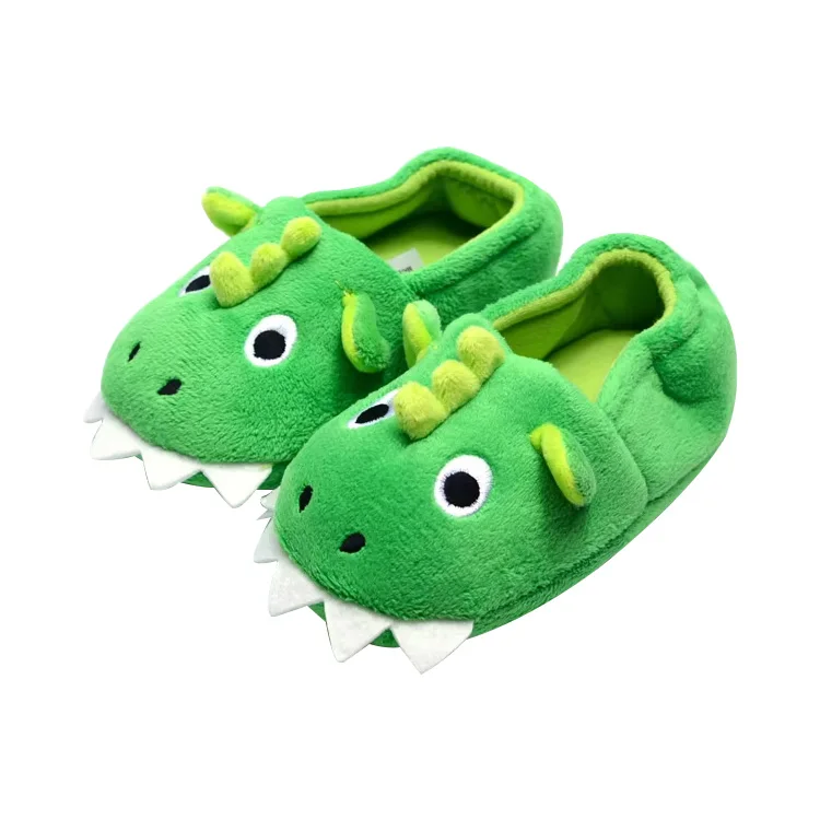 Toddler Kids Slippers Cute Animal Cartoon Shoes Girls Boys Warm Fleece Winter Household Slippers