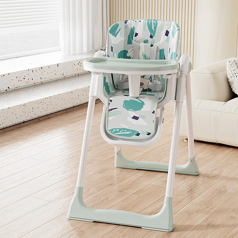 Stylish And Safe Infant Feeding Adjustable Height Dual Plate High Chair Infant Dining Chair