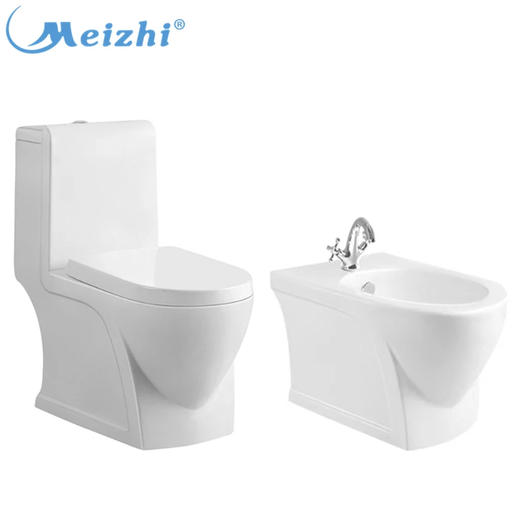 China bathroom ceramic woman wc bidet floor standing wc toilets set