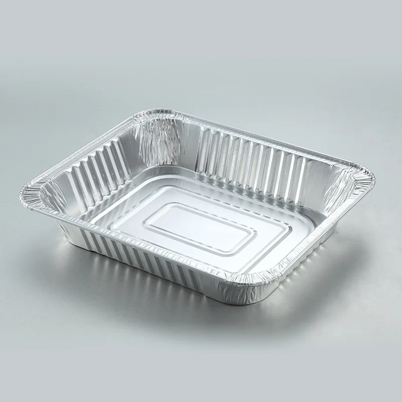 Various Sizes Foil Container Aluminum Pans Disposable Aluminium Foil Food Tray Box With Lids
