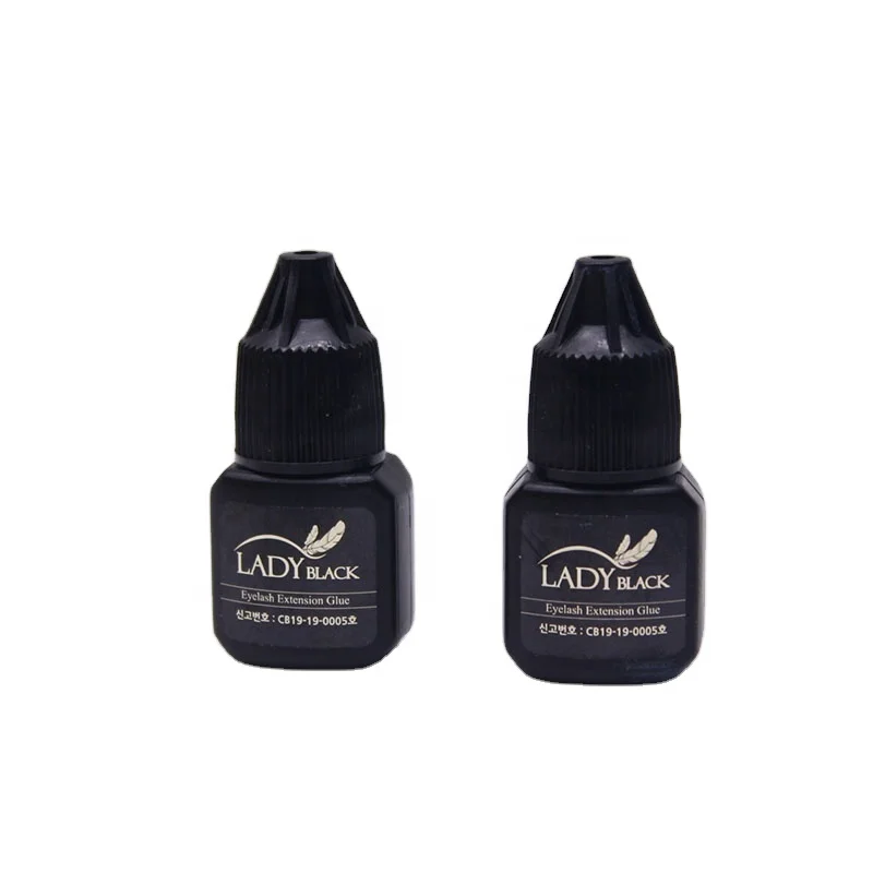Lady Glue Eyelash Extension Glue Wholesale Black Korea Glue Long lasting Strong Adhesive Fast Dry Graft False Eyelash Sticky 2s