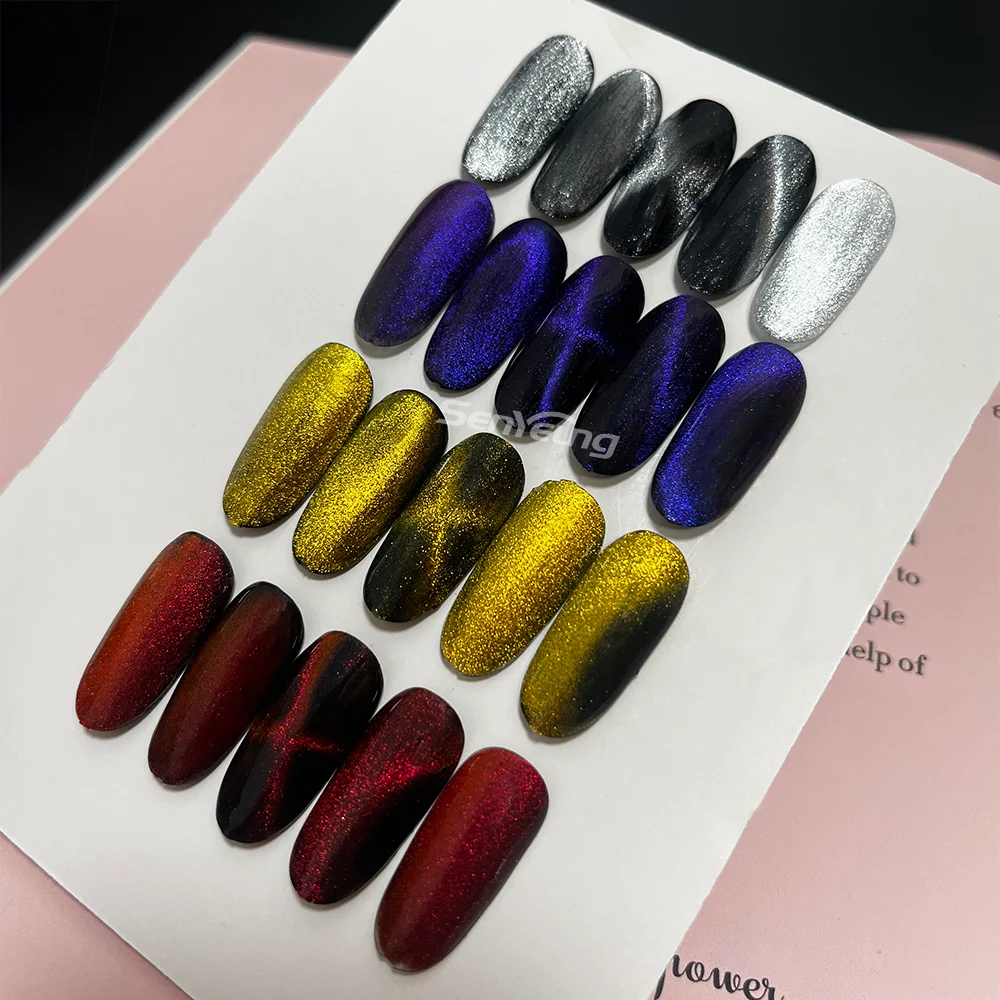 Variety of Style Chrome Chameleon Magnetic Cat Eye Powder Using for Nail Art