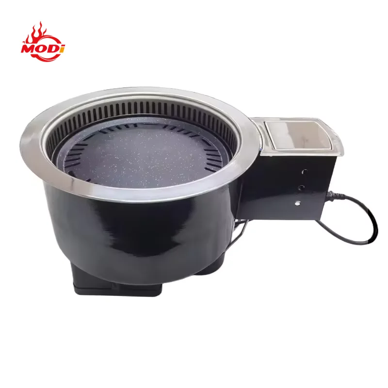 Modi Commercial Korean Restaurant Bbq Charcoal And Indoor Outdoor Barbeque Grills Equipment With Smoke Wxtractor