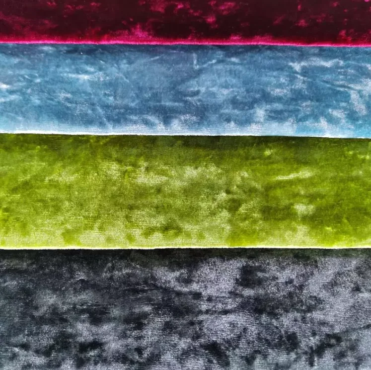 scholl velvet 100% polyester crush velvet upholstery satin fabric