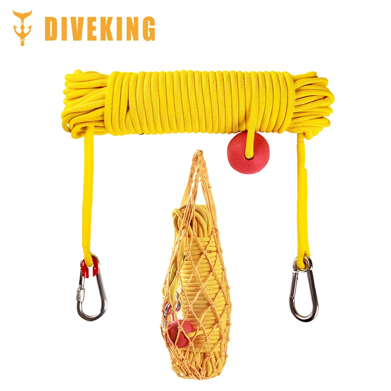DIVEKING 42 meters free diving guide rope negative buoyancy safety rope diving buoy
