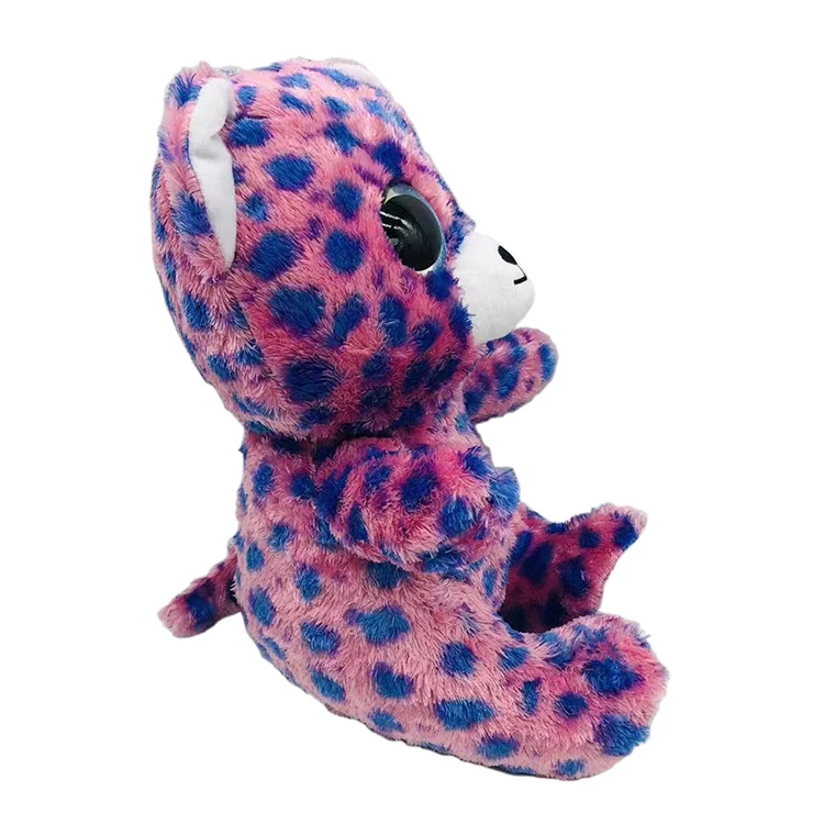 Customized Soft Big Eye Plush Stuffed Doll Factory Price Big Eye Colorful Plush Teddy Bear Toys