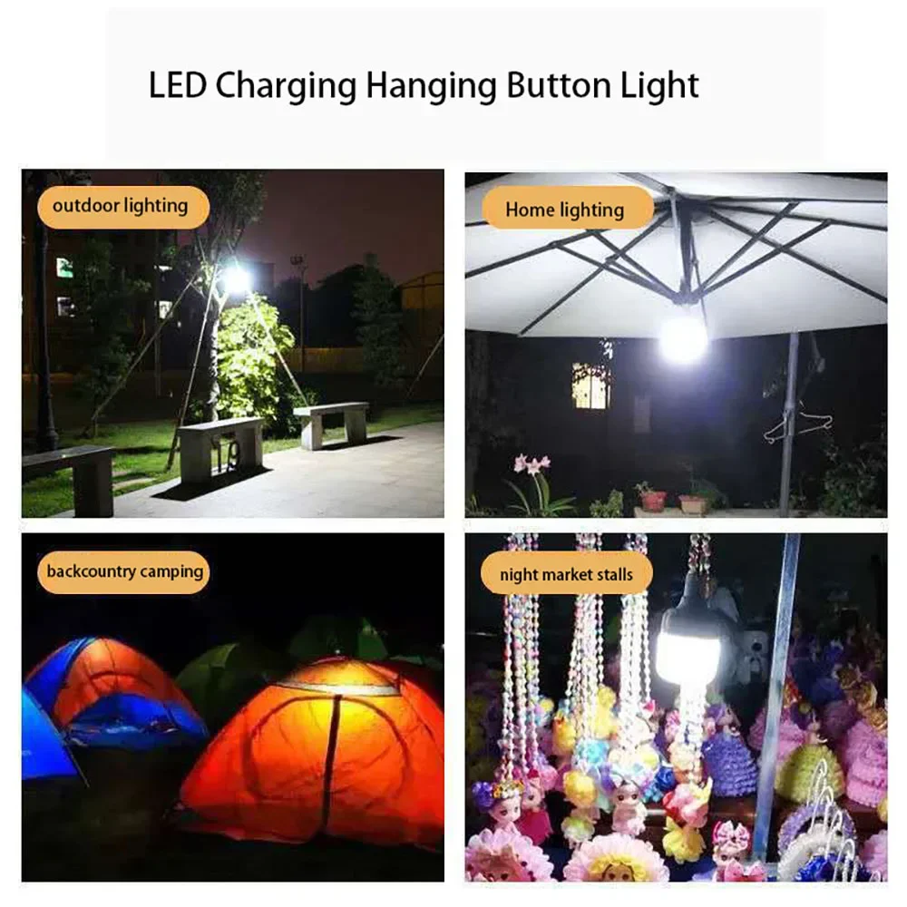 Howlighting Outdoor Solar Rechargeable Foldable Tent Light Bulb Power Bank Waterproof Decor Emergency Camping Lantern