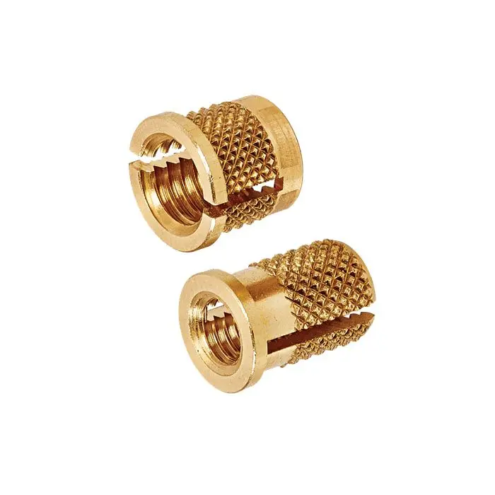 reverse brass expansion insert for plastics