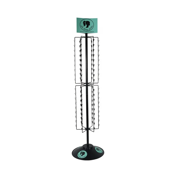Fixture  Displays Rotating  Floor Standing Metal Clip Strip Snack Display Rack