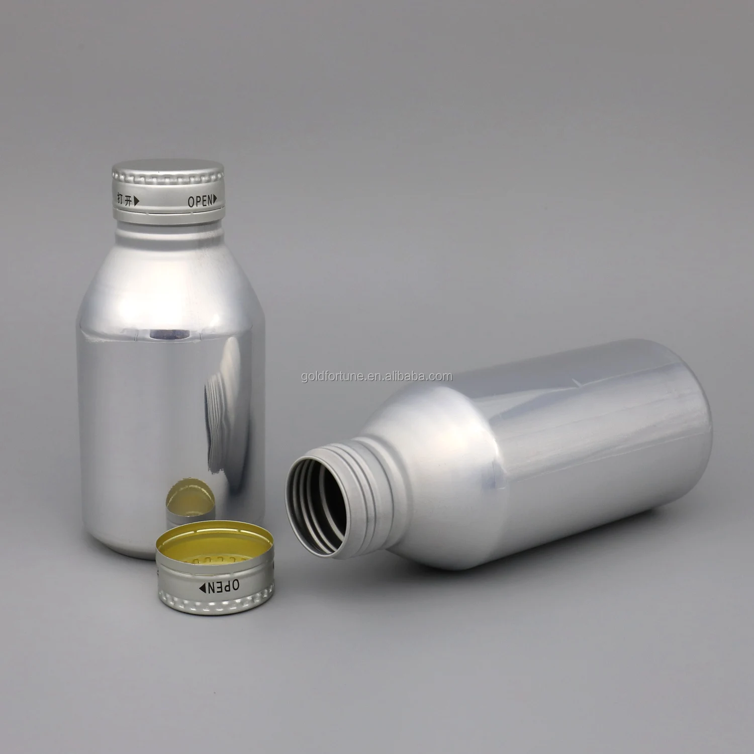 Gold Fortune 250 mL Round New Aluminum Soft Drink Cans With Screw Lid for Soft Drink