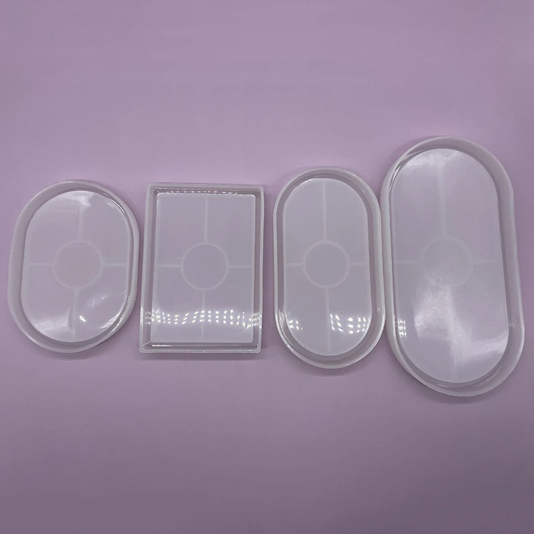 Новые идеи овальная прямоугольная силиконовая каучуковая подставка форма «сделай сам» для бетона цемента овальной подноса формы держатель ключей украшение стола