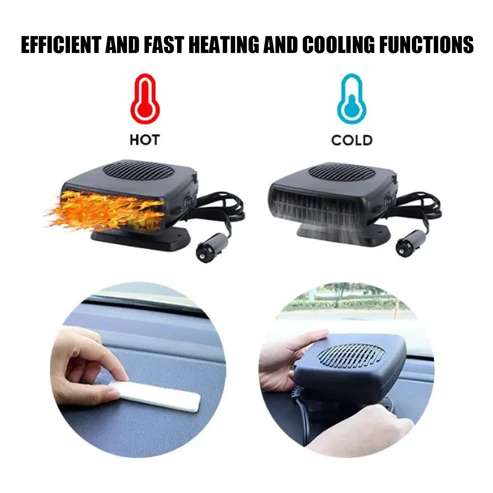 rayhong Car heater Multi-functional heater for car cooling and heating air defrost and snow defog in winter
